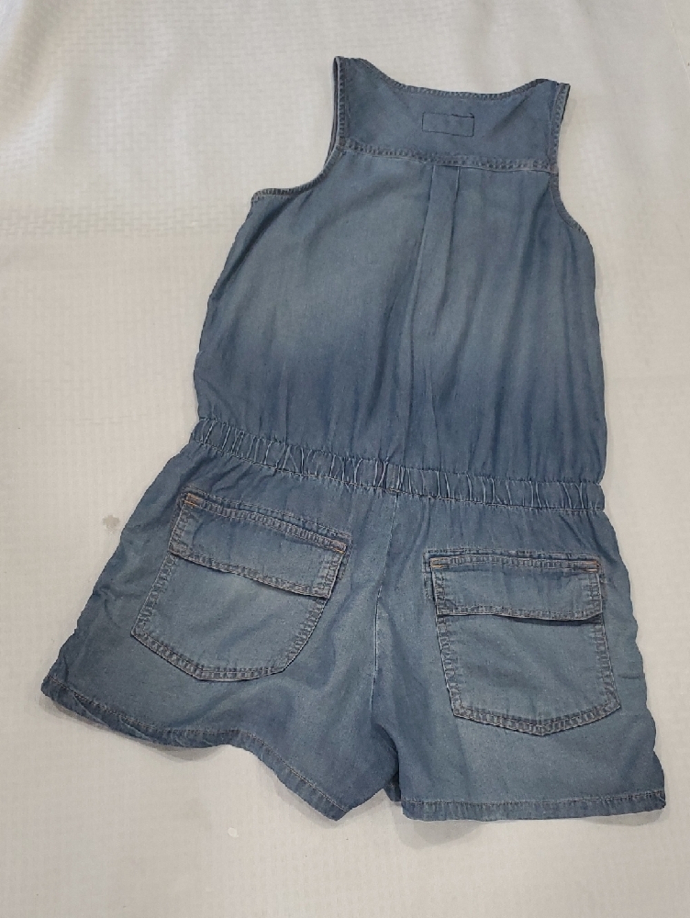 Current/Elliott Light Blue Denim Romper - Picture 10 of 12